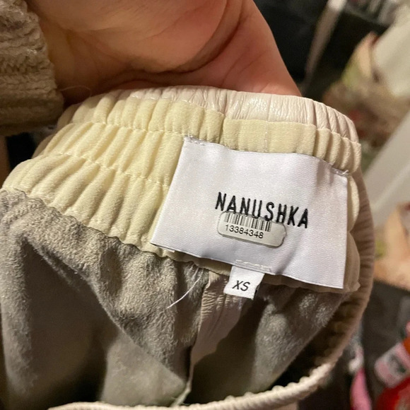 NANUSHKA VEGAN LEATHER YOLIE SHORTS - Picture 4 of 8